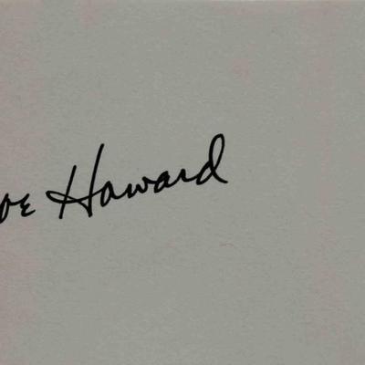 Moe Howard signature slip 