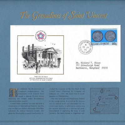 The Grenadines of Saint Vincent - American Bicentennial Commemorative FDC