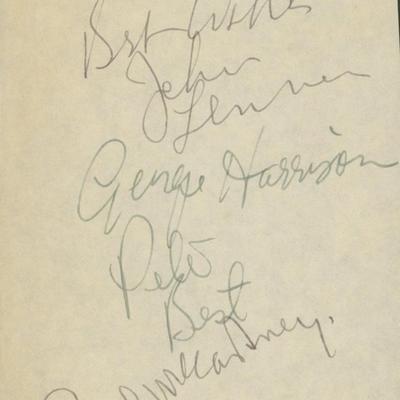The Beatles signature cut. GFA Authenticated