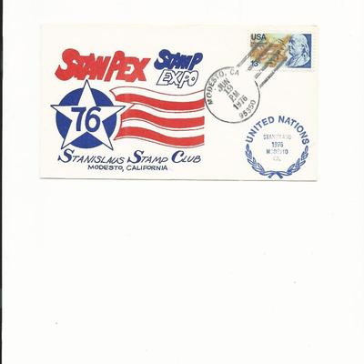 Stanpex Stamp Expo '76 - Stamp Club Cover - Modesto, CA