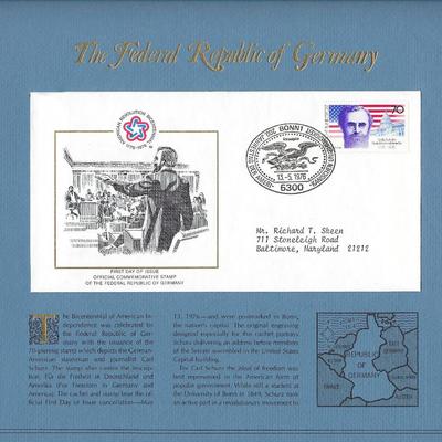 The Federal Republic of Germany - American Bicentennial Commemorative FDC