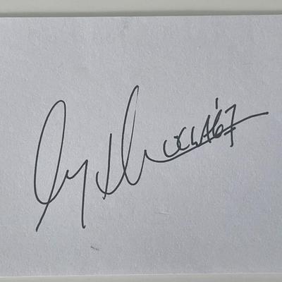 UCLA football player Gary Beban autograph note