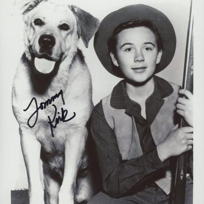 Tommy Kirk "Old Yeller" signed movie photo. GFA Authenticated