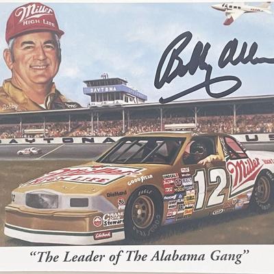 Racecar driver Bobby Allison autograph card