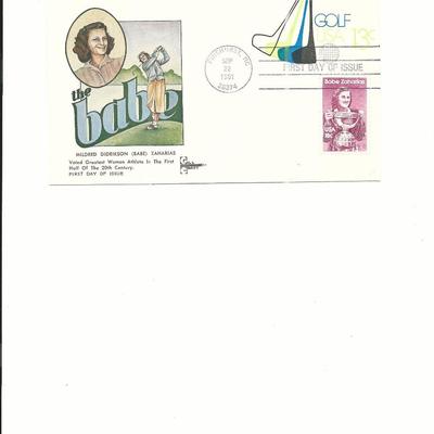 Babe Didrikson Zaharias - First Day Cover  - Pinehurst, NC - 1981