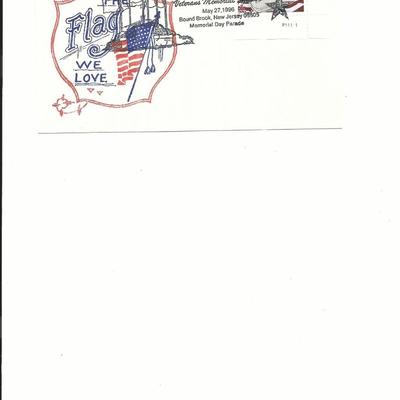 Bound Brook, New Jersey - Veterans Memorial Station - First Day Cover - 1996