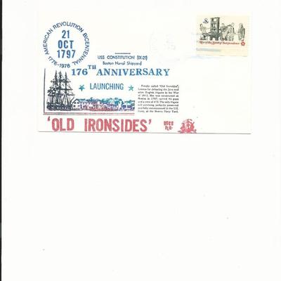 U.S.S. Constitution 176th Anniversary - First Day Cover