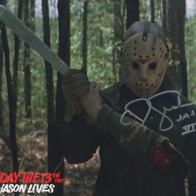  C.J. Graham "Friday the 13th Part VI: Jason Lives" signed movie photo