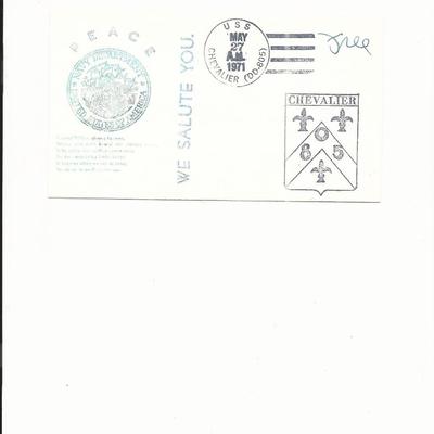 U.S.S. Chevalier - First Day Cover - 1971