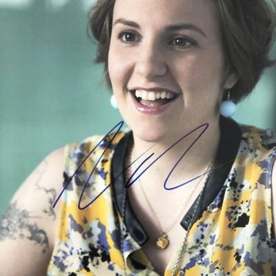 Lena Dunham signed photo