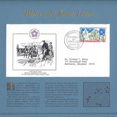 Wallis and Futuna Islands - American Bicentennial Commemorative FDC