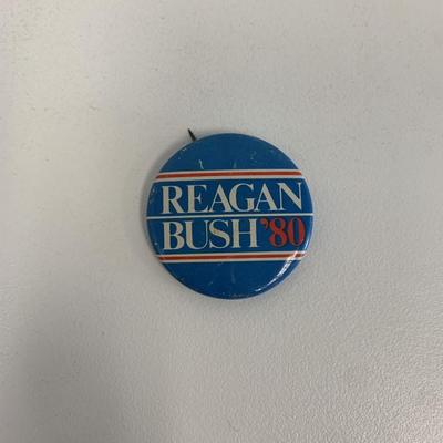 Reagan Bush 1980 pin