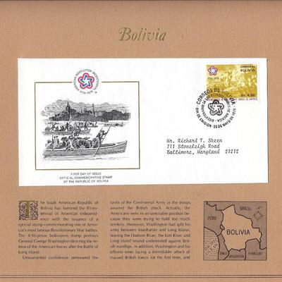 Bolivia - American Bicentennial Commemorative FDC