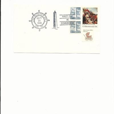 U.S.S. Bunker Hill - First Day Cover - 1986