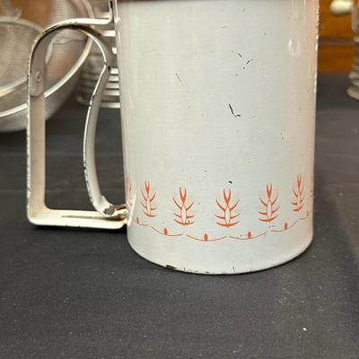 Vintage Baking Supplies Including Cookie Cutters, Flour Sifters and More!