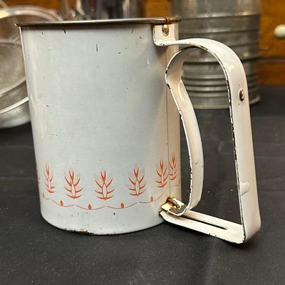 Vintage Baking Supplies Including Cookie Cutters, Flour Sifters and More!