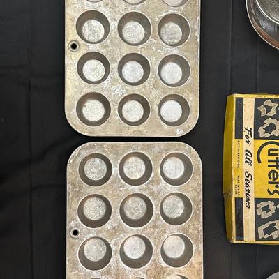 Vintage Baking Supplies Including Cookie Cutters, Flour Sifters and More!