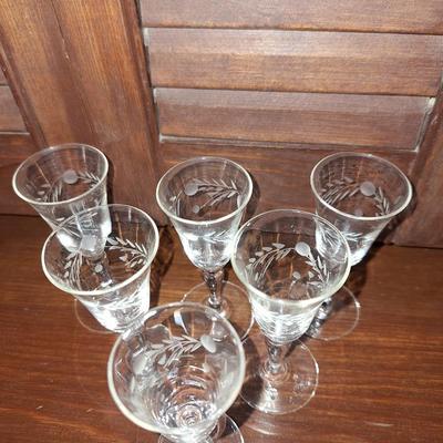 6 Thimble Glasses