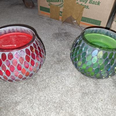 2 Candles in Mosaicc Globes