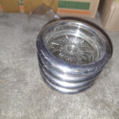 4 Sterling Ashtrays