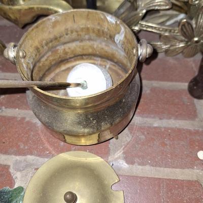Round brass Firestick