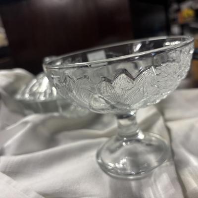 Antique marked Crystal candy dish