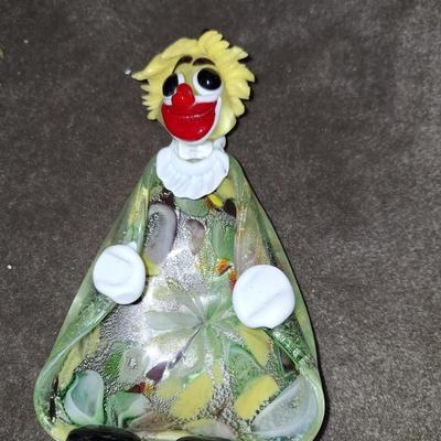 Glass Clown Trinket holder