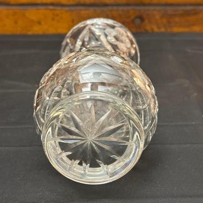 Vintage Etched Glass Pitcher, Vase and Compote