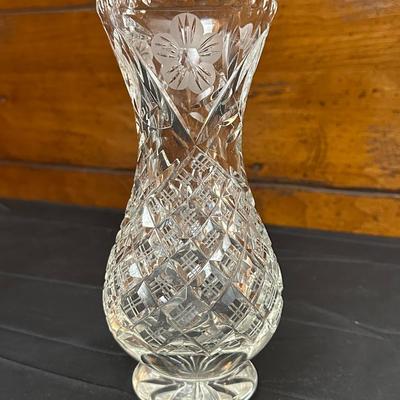 Vintage Etched Glass Pitcher, Vase and Compote