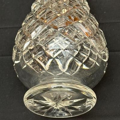 Vintage Etched Glass Pitcher, Vase and Compote