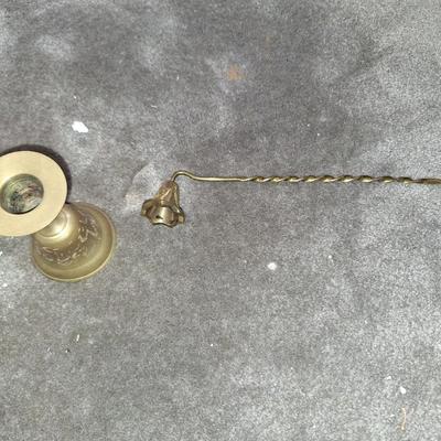 2 pc Candle snuffer & Candle/Bell