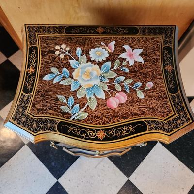 Ornate Mirror Top Jewelry Chest Dresser 19x12x33