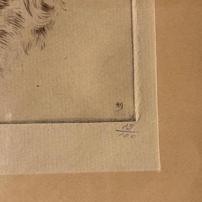Benson Bond Moore Saint Bernard Drypoint “Prince Francois” (D-ES)