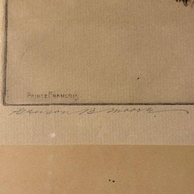 Benson Bond Moore Saint Bernard Drypoint “Prince Francois” (D-ES)