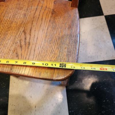 Vintage Solid Wood Oak Child Chair