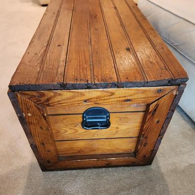 Solid Wood Chest Trunk 31x17x18