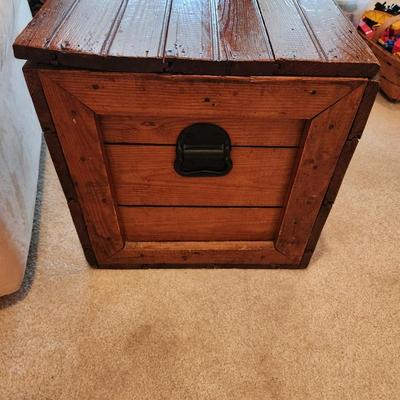 Solid Wood Chest Trunk 31x17x18