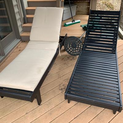 Two Patio Lounger With Cushions