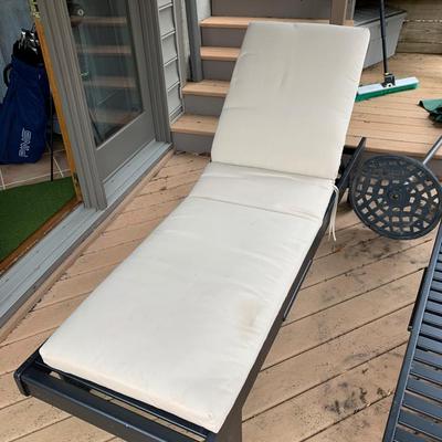 Two Patio Lounger With Cushions