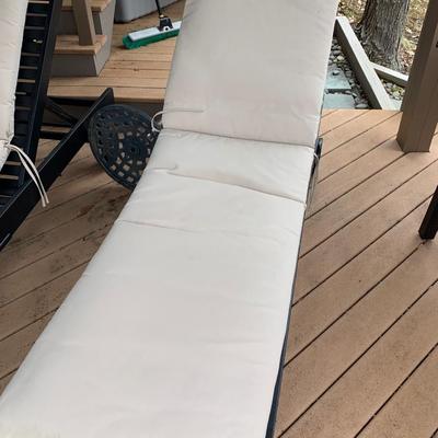 Two Patio Lounger With Cushions
