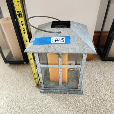 Lot of 3 Candle Lanterns