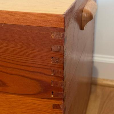 902 Custom Built Wood Box/Table With Handles