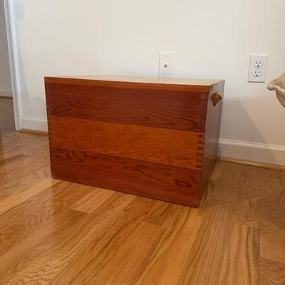 902 Custom Built Wood Box/Table With Handles