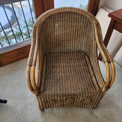 Wicker Rattan Chair with cushion