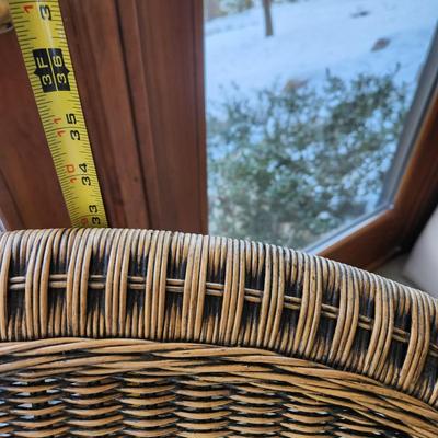 Wicker Rattan Chair with cushion