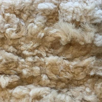 905 Original Vintage 1970 Sheep Fur Area Rug