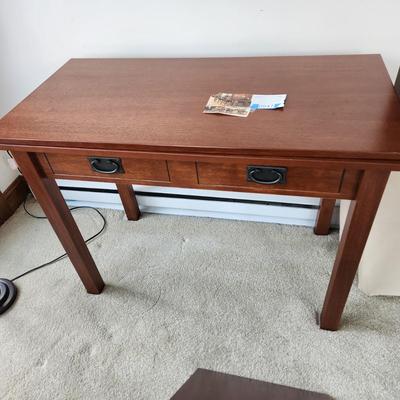 Mission Style 3 in Table Console , Flip top for 4 Drop in 2 leaves for 6