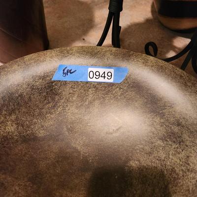 Lot of 6 Home Decor Lot Candle Holders Heavy Metal Bowl, Bucket, 2 Plant Vases