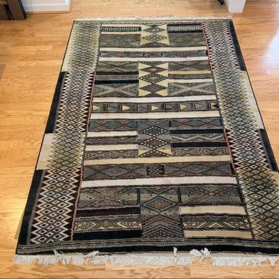 909 Vintage Moroccan Sabra Kilim Rug