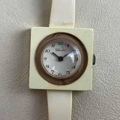 mod vintage CHALET SWISS FASHION WATCH mechanical analog 